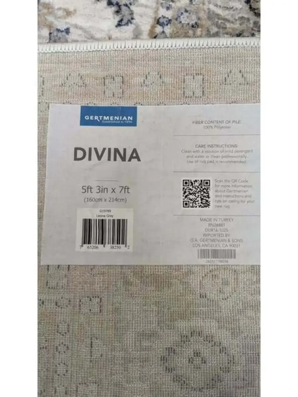New Gertmenian Divina Leona Gray Area Rug 5'3